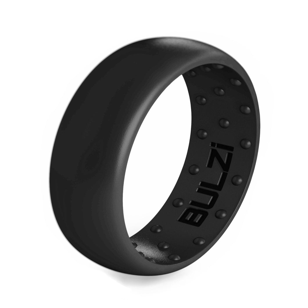 Black 8mm - Silicone Ring