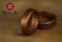 Bronze Beveled - 2x-LSR Silicone Ring