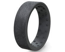 Granite Hammered - 2x-LSR Silicone Ring
