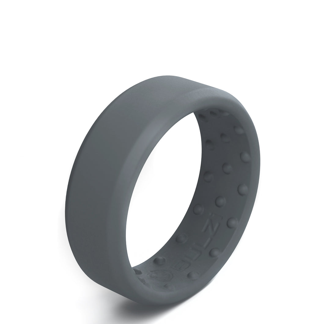 Rinfit Silicone Rings for Men - Mens Silicone Wedding Bands - Step Edge,  Flexible Rubber Wedding Ring for Sports & Workout - Patented Design -  Black, Size 8|Amazon.com