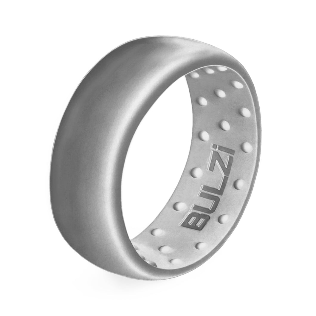 Silver 8mm - Silicone Ring