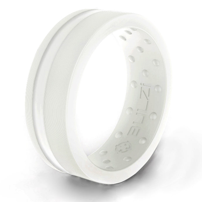 White  Zi2 - Silicone Ring