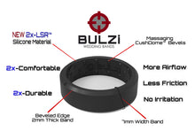 Grey Beveled - 2x-LSR Silicone Ring